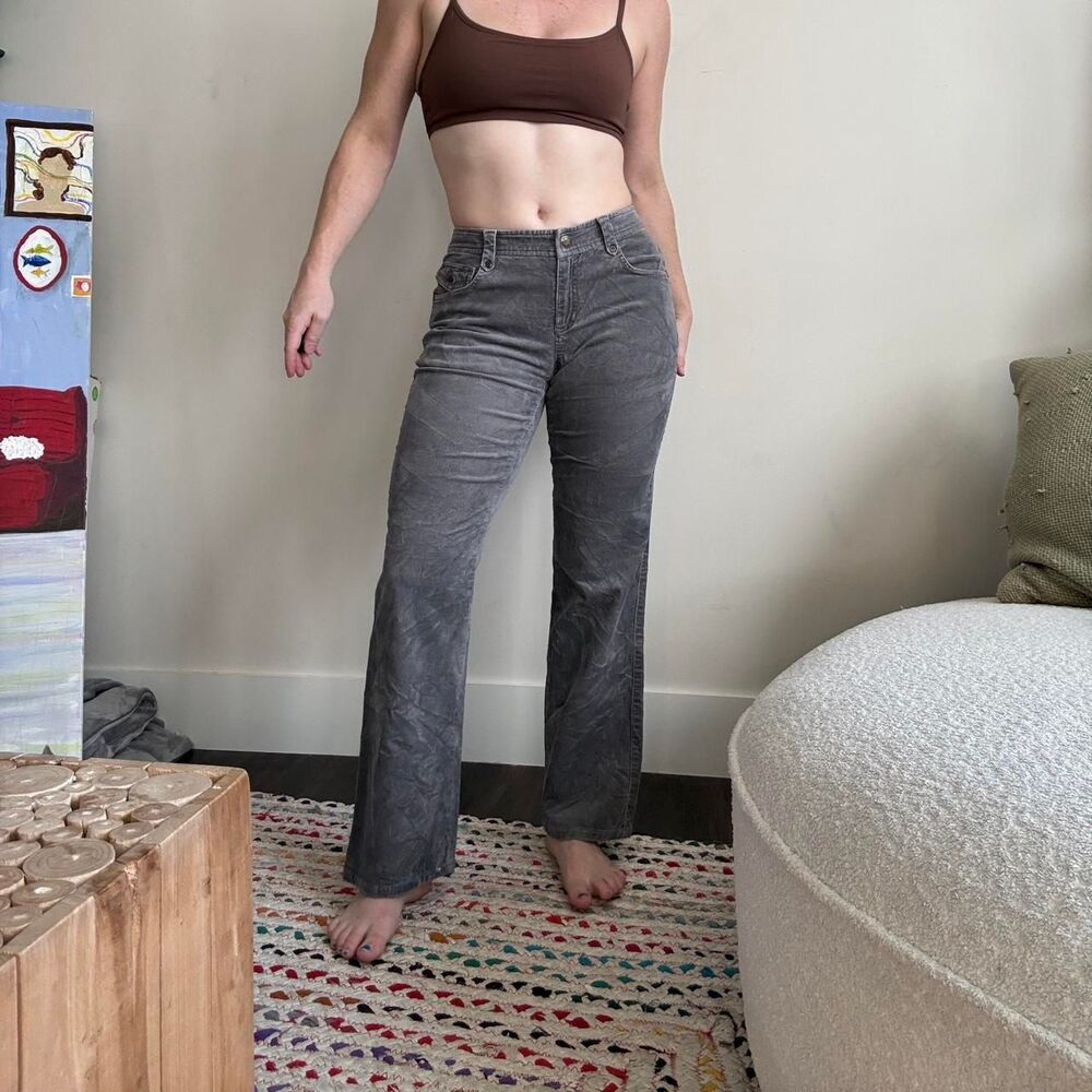 Liz claiborne Women's Grey flare corduroy jeans